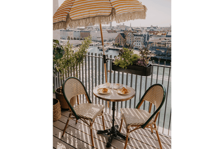 Estelle caféstol med fransk flätning