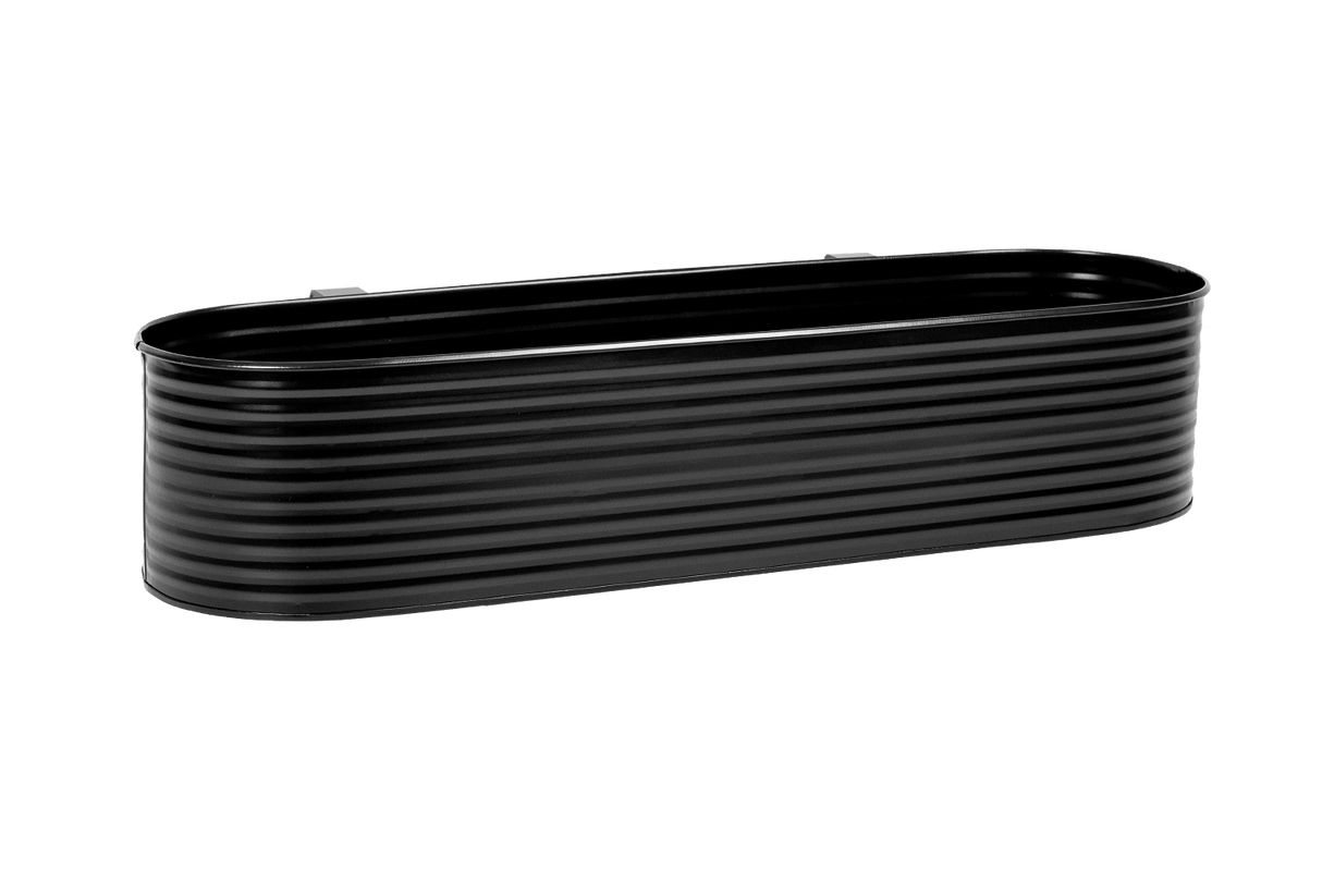 Olga balkonglåda matt svart 60 cm