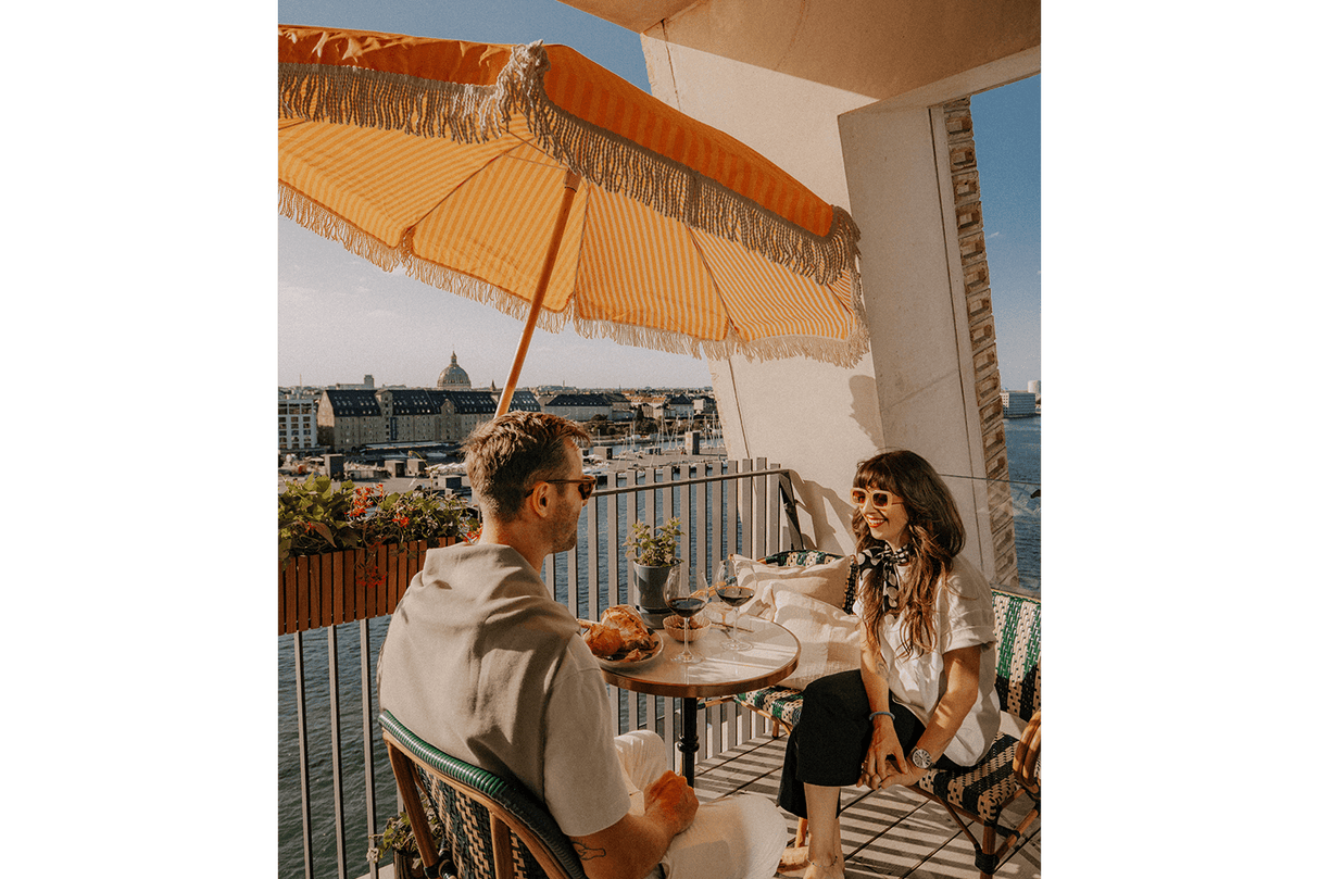 Sally dubbelsidig parasoll med tilt Ø155 / Ø180 cm