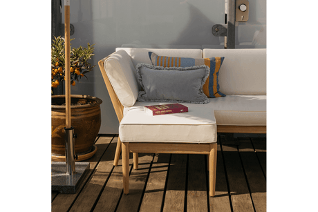 Sienna teak puff / bord