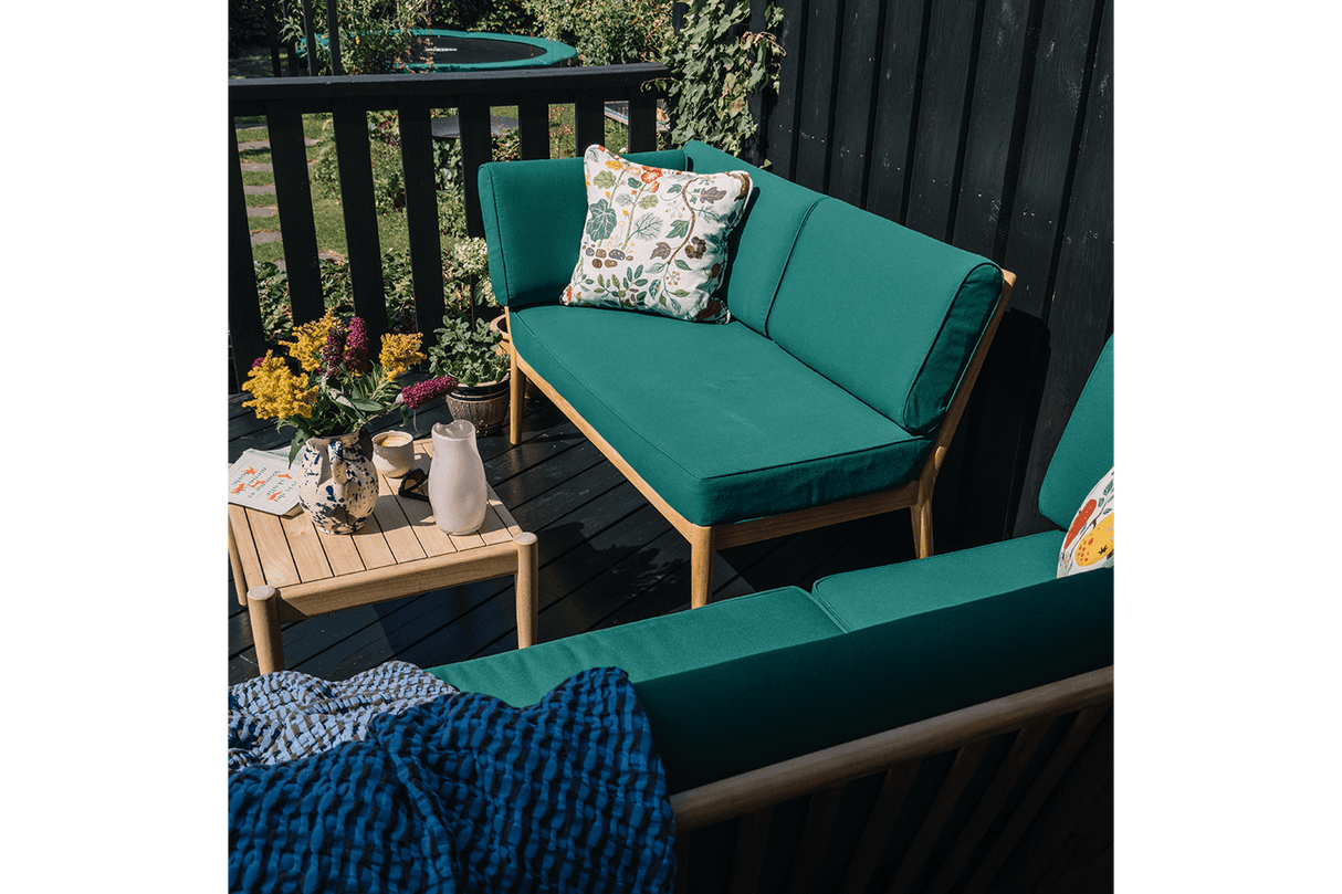 Sienna teak high back loungesoffa - vänster