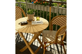 Rozette teak fällbord Ø70 cm