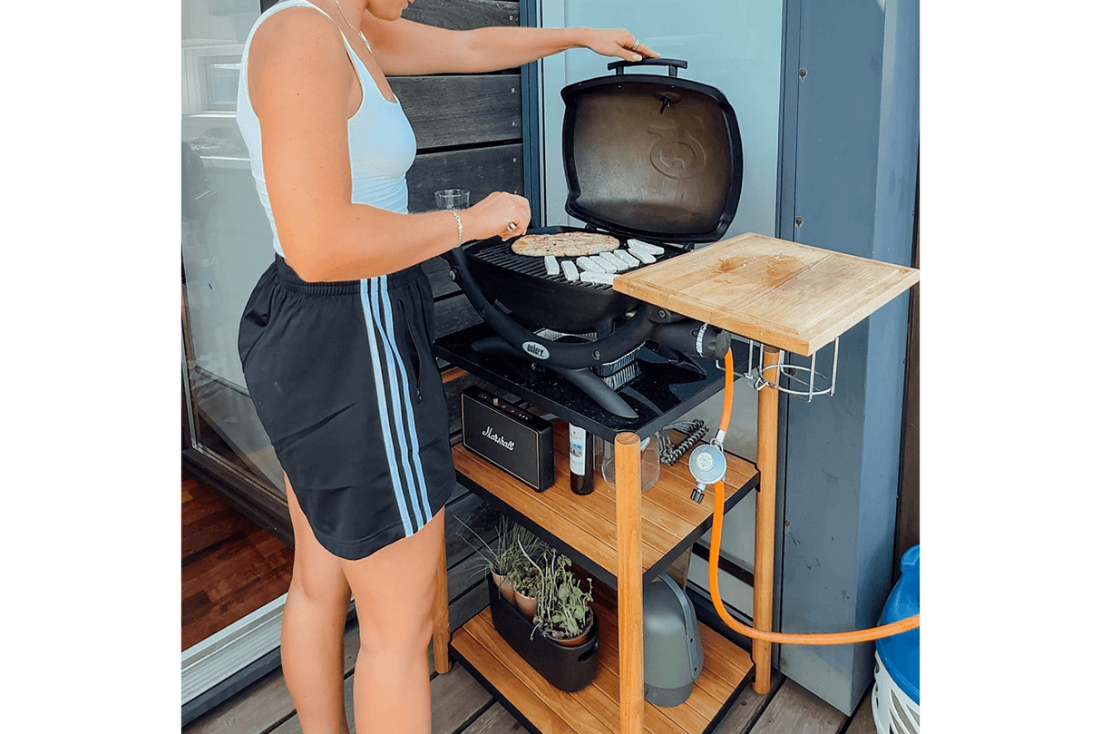 Dora teak grillbord med granitskiva 60 x 50 cm