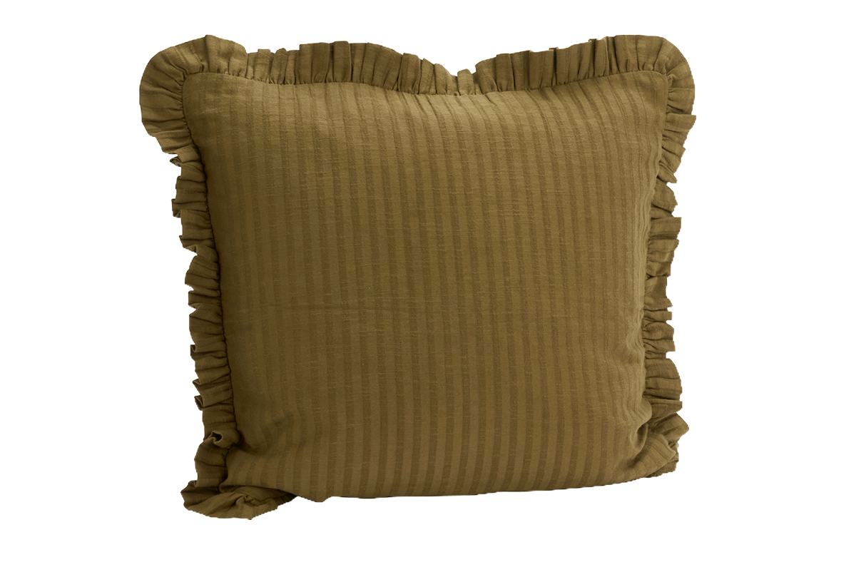 Kuddfodral med volanger 50 x 50 cm