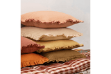 Kuddfodral med volanger 50 x 50 cm