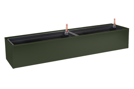 Liva grön balkonglåda med självbevattning 60 / 80 / 100 cm