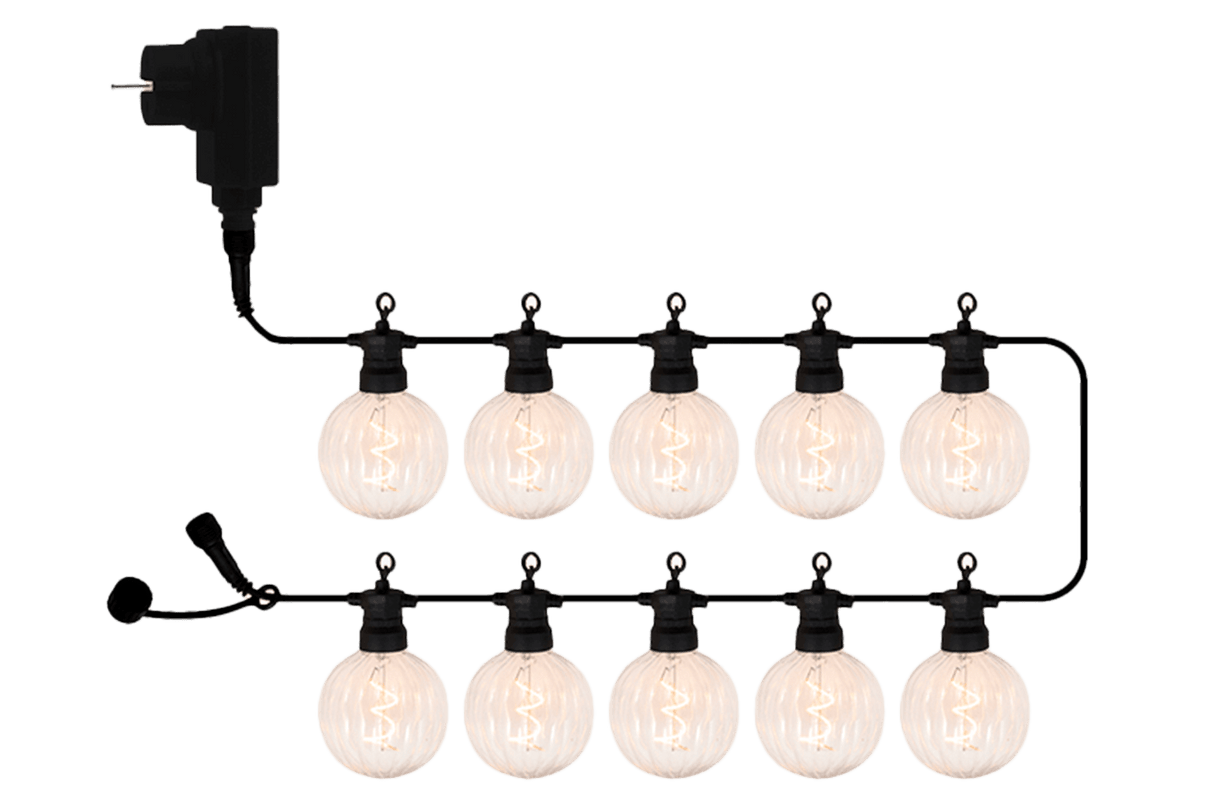 Luke ljusslinga startpaket - 10 led lampor klar