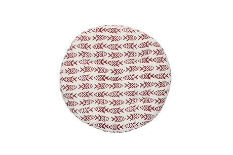 Rund Kuddfodral med Print