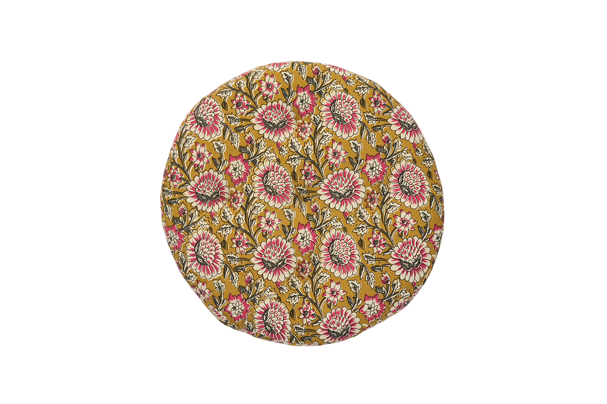 Rund Kuddfodral med Print