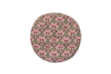 Rund Kuddfodral med Print