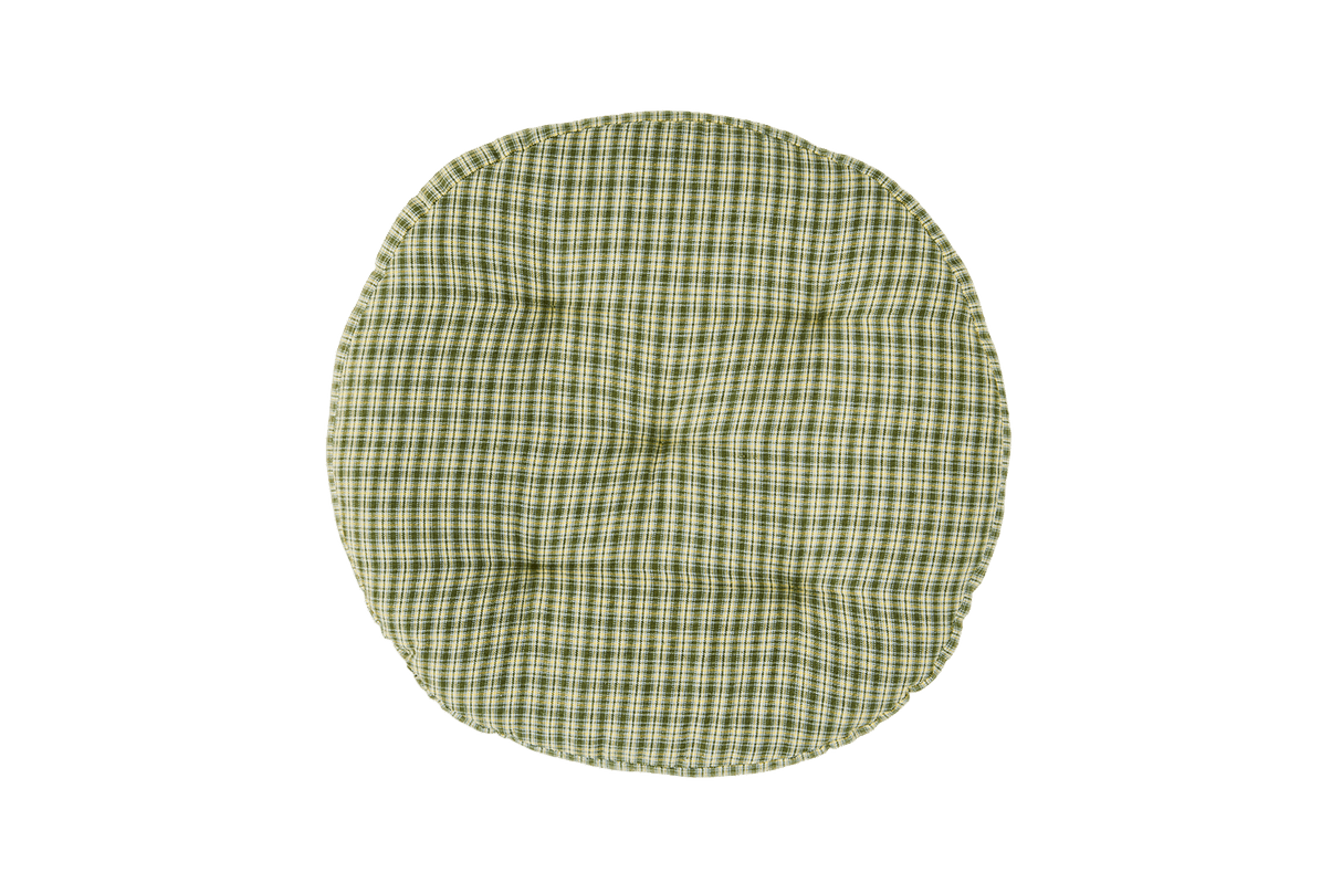 Rutigt Rundkuddfodral