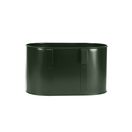 Ovalina planteringslåda till galler - 30 x 17 cm, grön