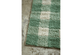Rutig tuftad badrumsmatta 60 x 90 cm
