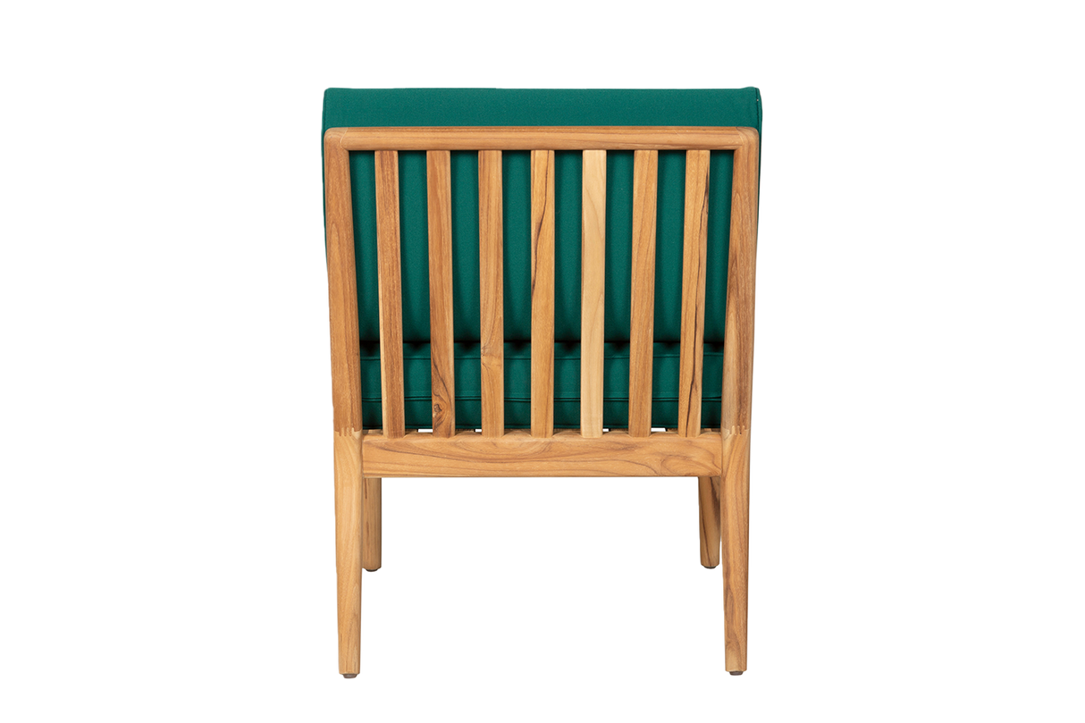 Sienna teak high back loungesoffa - mittmodul