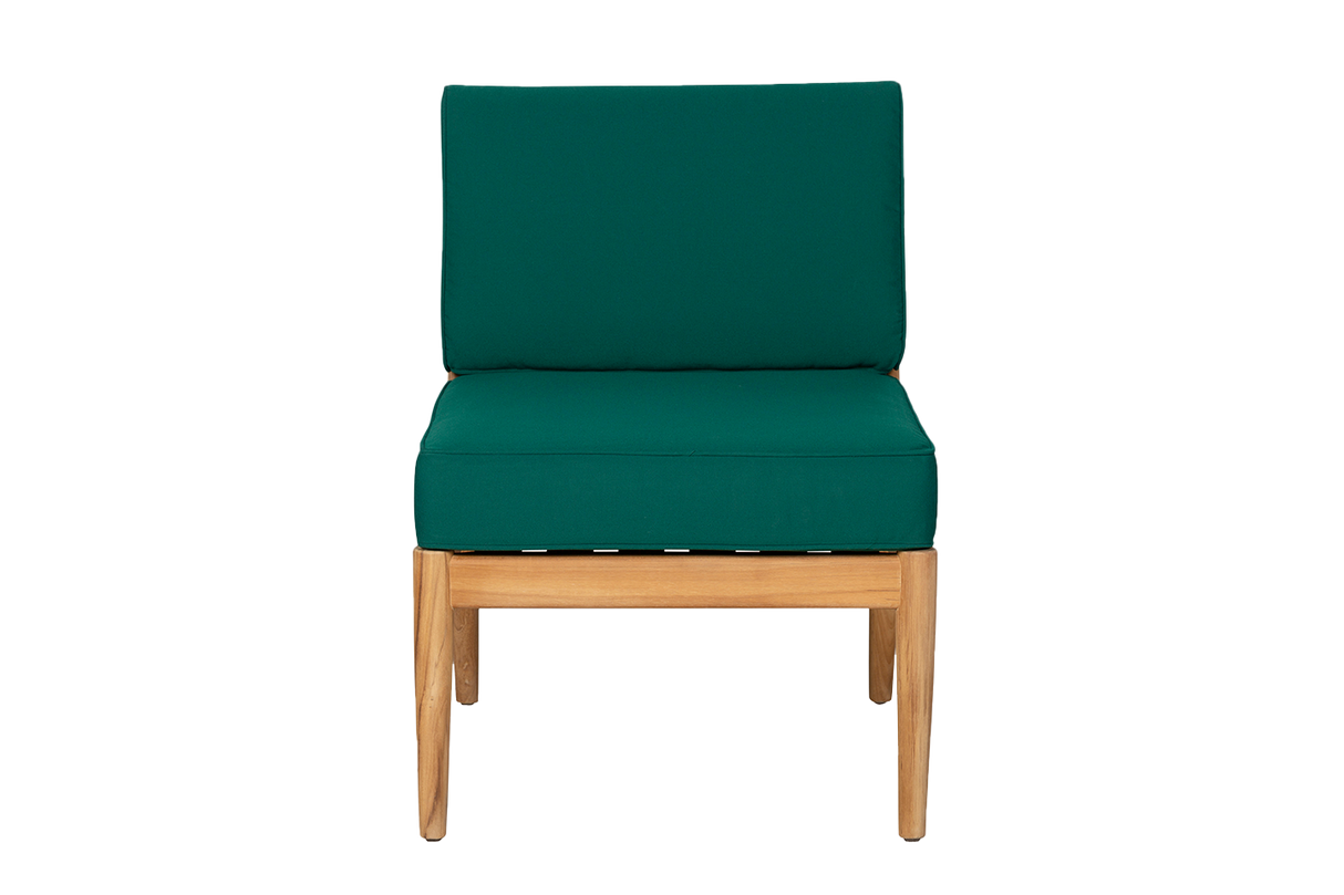 Sienna teak high back loungesoffa - mittmodul