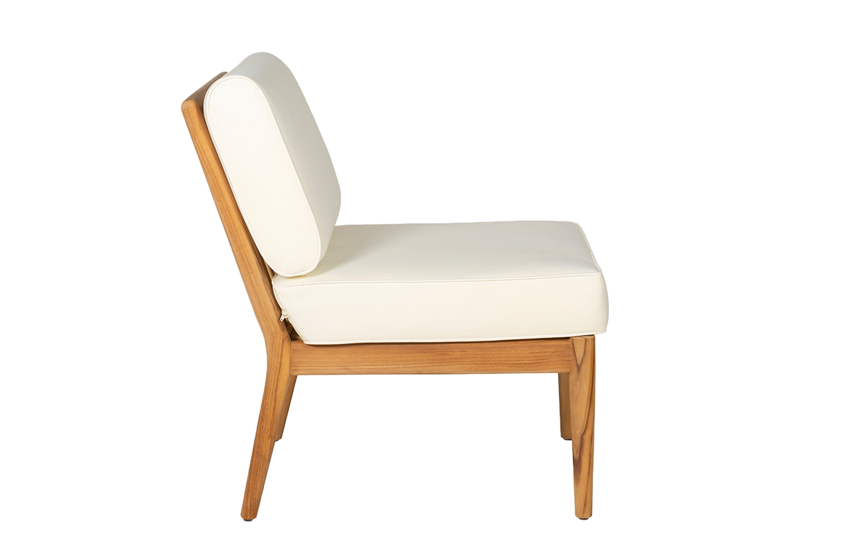 Sienna teak high back loungesoffa - mittmodul