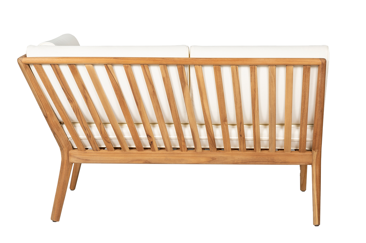 Sienna teak high back loungesoffa - höger