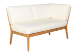 Sienna teak high back loungesoffa - höger