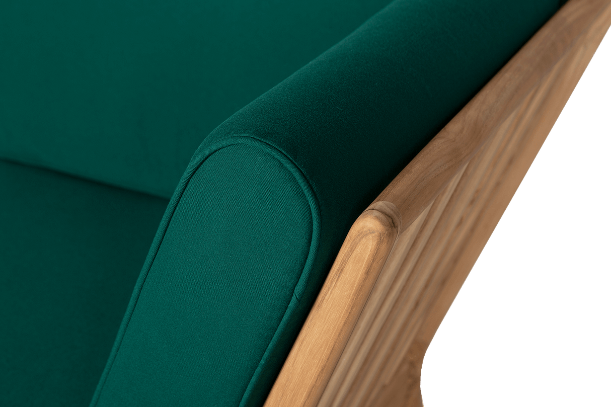 Sienna teak high back loungesoffa - hörn