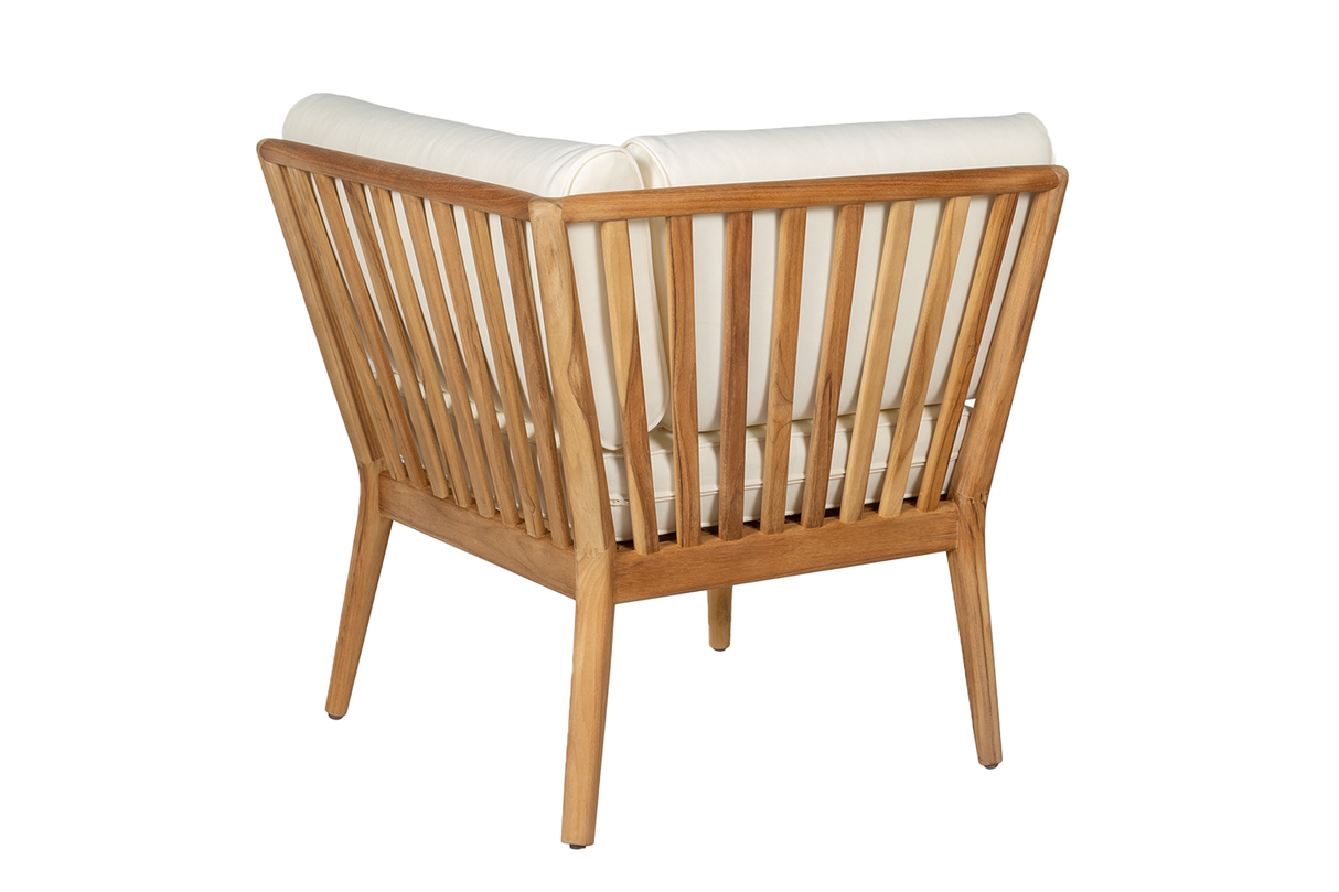 Sienna teak high back loungesoffa - hörn