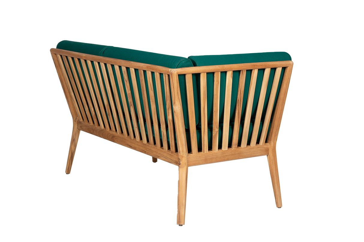 Sienna teak high back loungesoffa - vänster