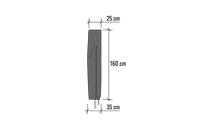 Solid Parasollskydd – Stor