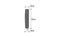 Solid Parasollskydd - Max Ø200 cm