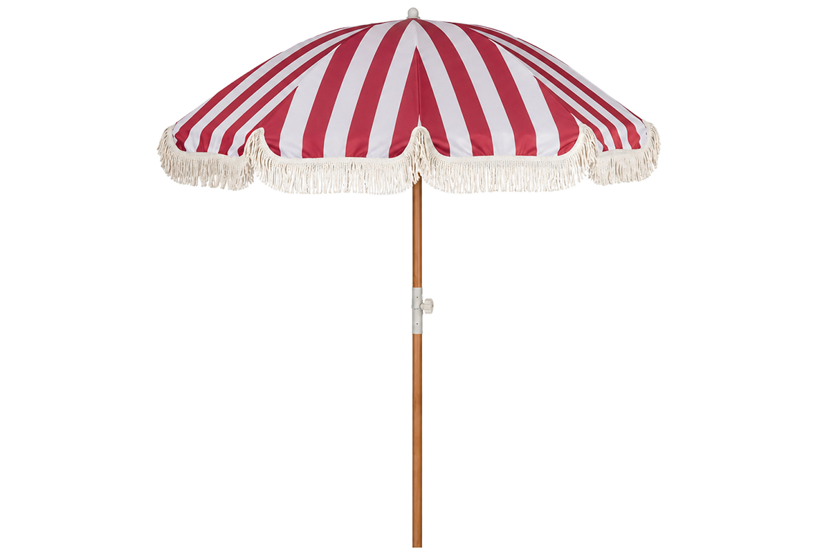 Stine randig parasoll med tilt Ø155 / Ø180 cm