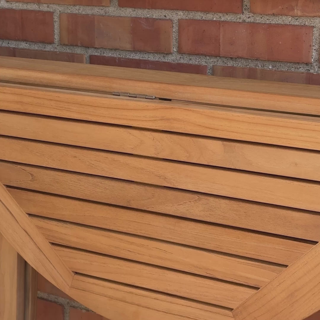 Clara teak gatelegbord Ø80 cm