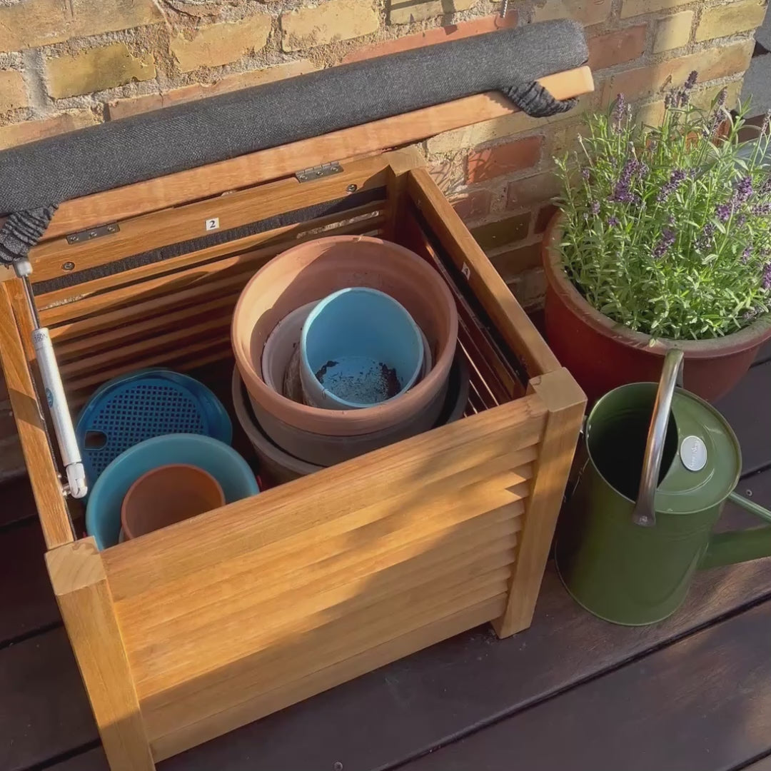 Agnes teak förvaringsbänk 50 cm