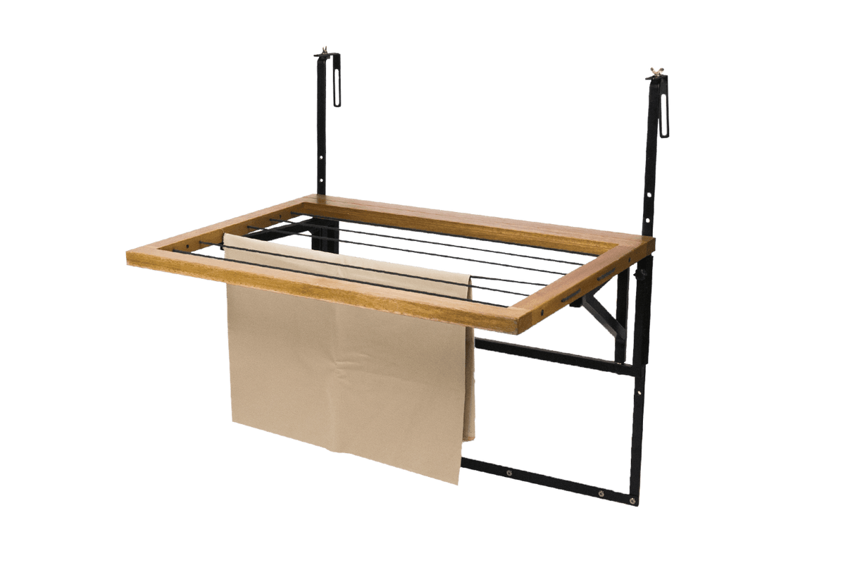 Alma teakhängbord med torkställ 100 x 60 cm