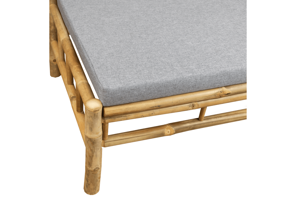 Beate bambu loungesoffa - mittmodul