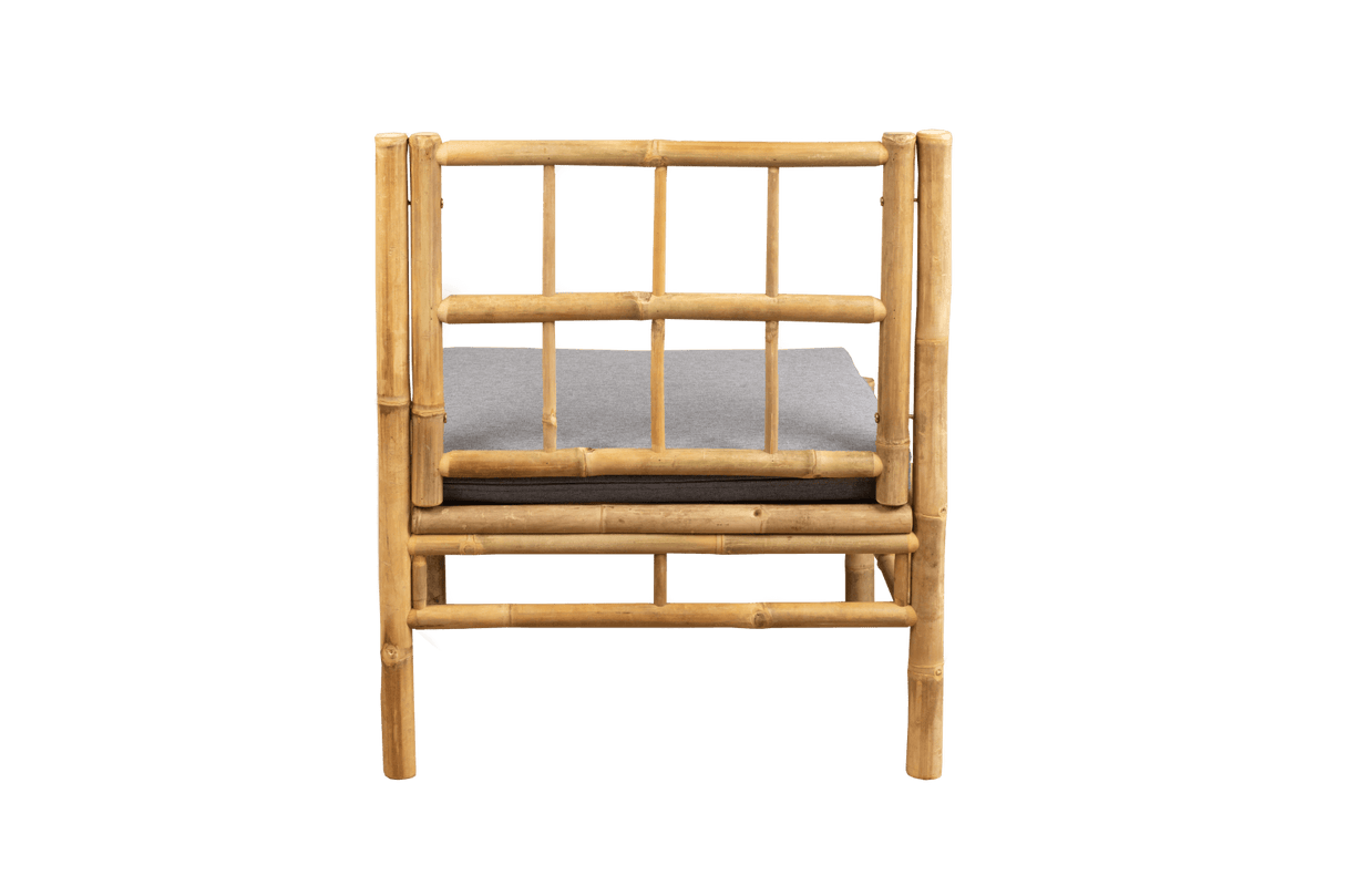 Beate bambu loungesoffa - mittmodul