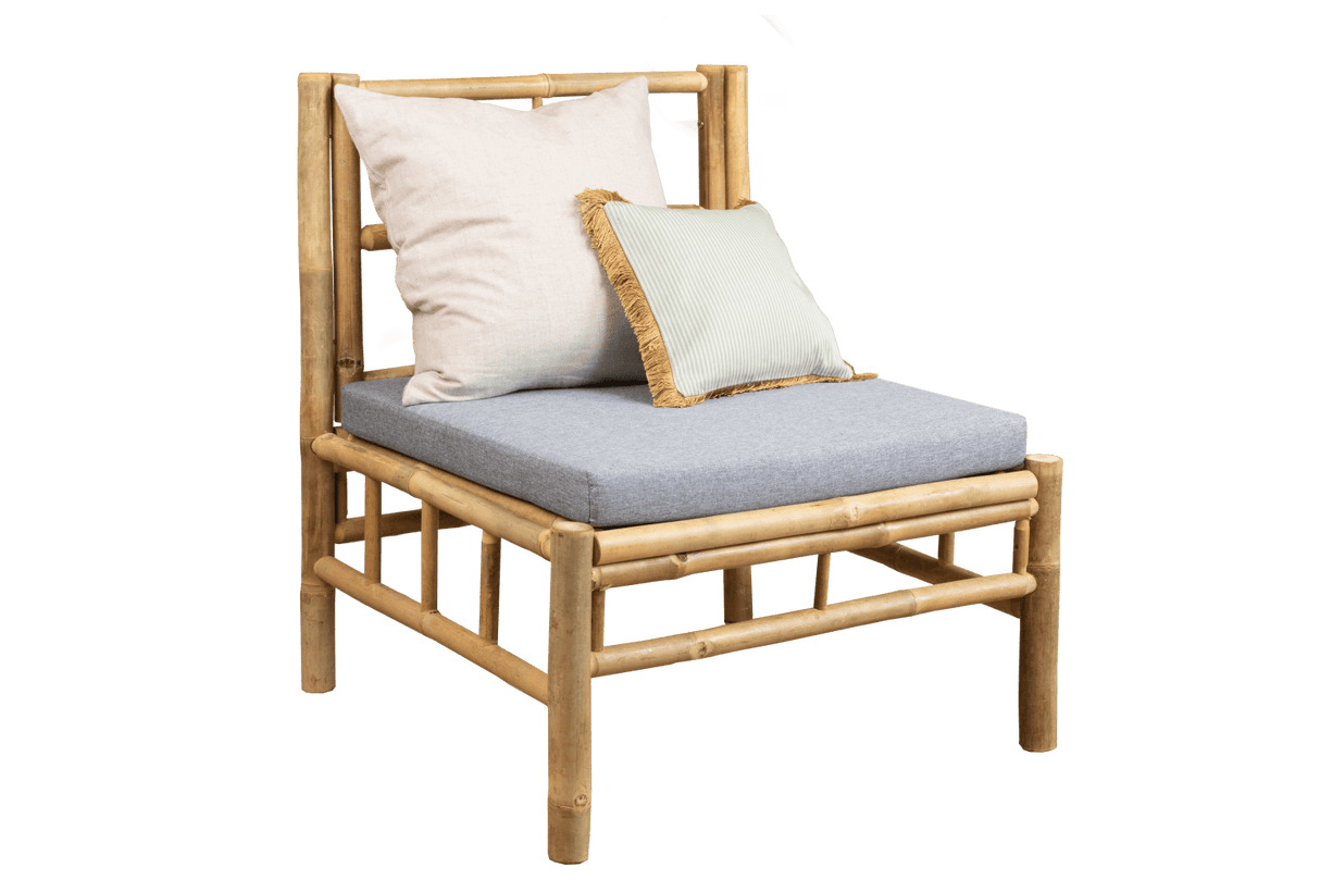 Beate bambu loungesoffa - mittmodul