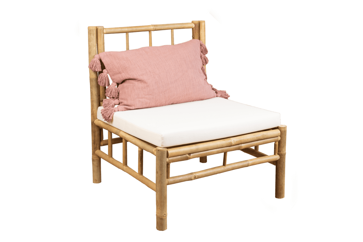 Beate bambu loungesoffa - mittmodul