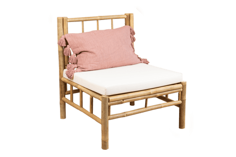 Beate bambu loungesoffa - mittmodul