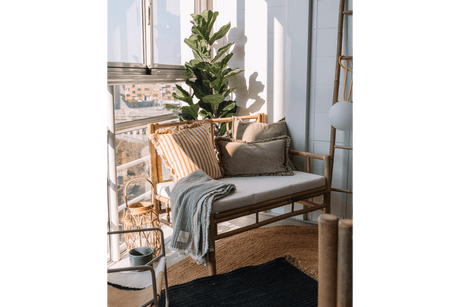 Beate bambu loungesoffa - höger