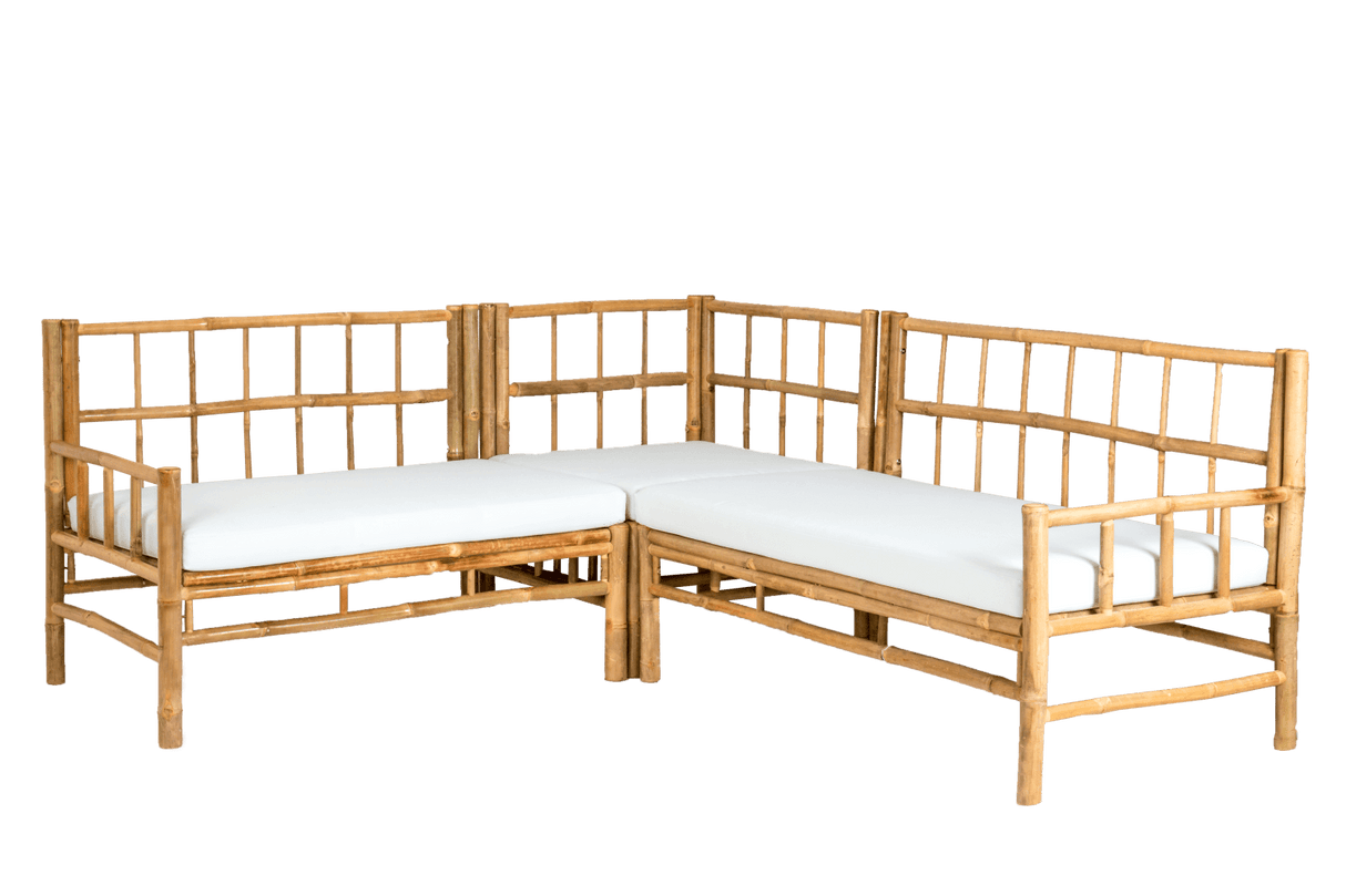 Beate bambu loungesoffa - hörna