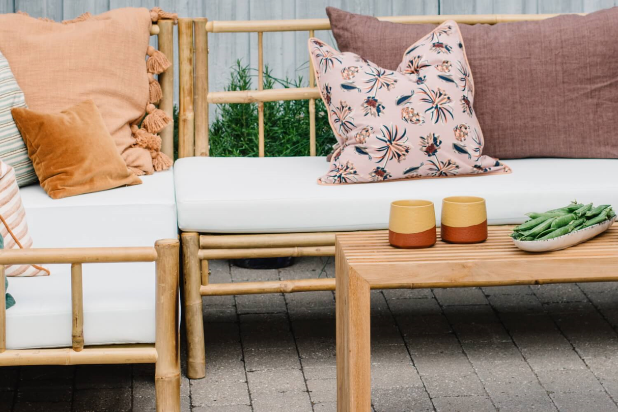 Beate bambu loungesoffa - höger