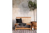 Turin teak bänk med ryggstöd 110 cm