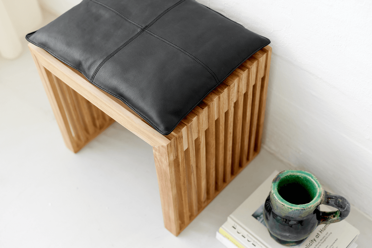 Läderdyna - 45 x 35 cm