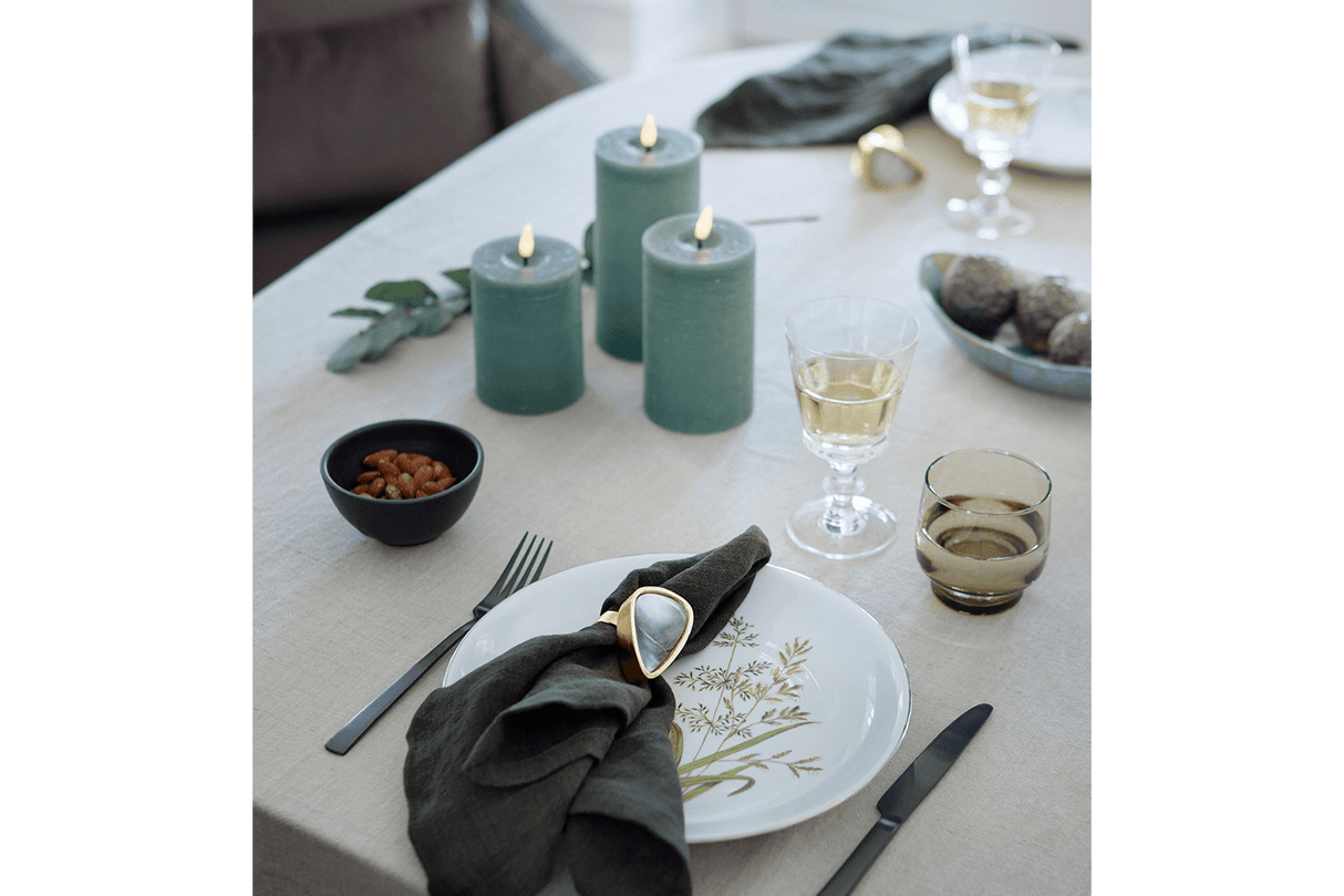 LED Rustik blockljus Ø7 cm