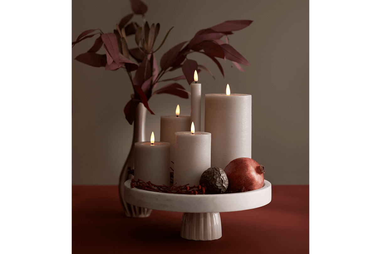 LED Rustik blockljus Ø7 cm