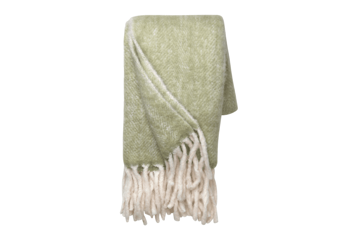 Mathea ullplad med vackert fiskbensmönster