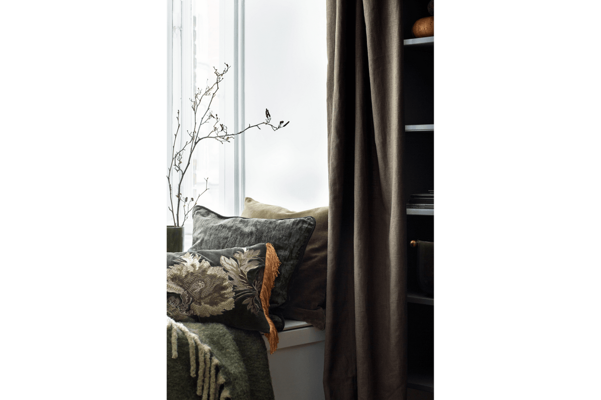 Mathea ullplad med vackert fiskbensmönster