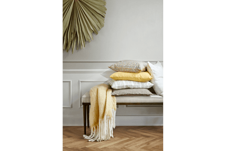 Mathea ullplad med vackert fiskbensmönster