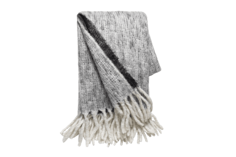 Mathea ullplad med vackert fiskbensmönster