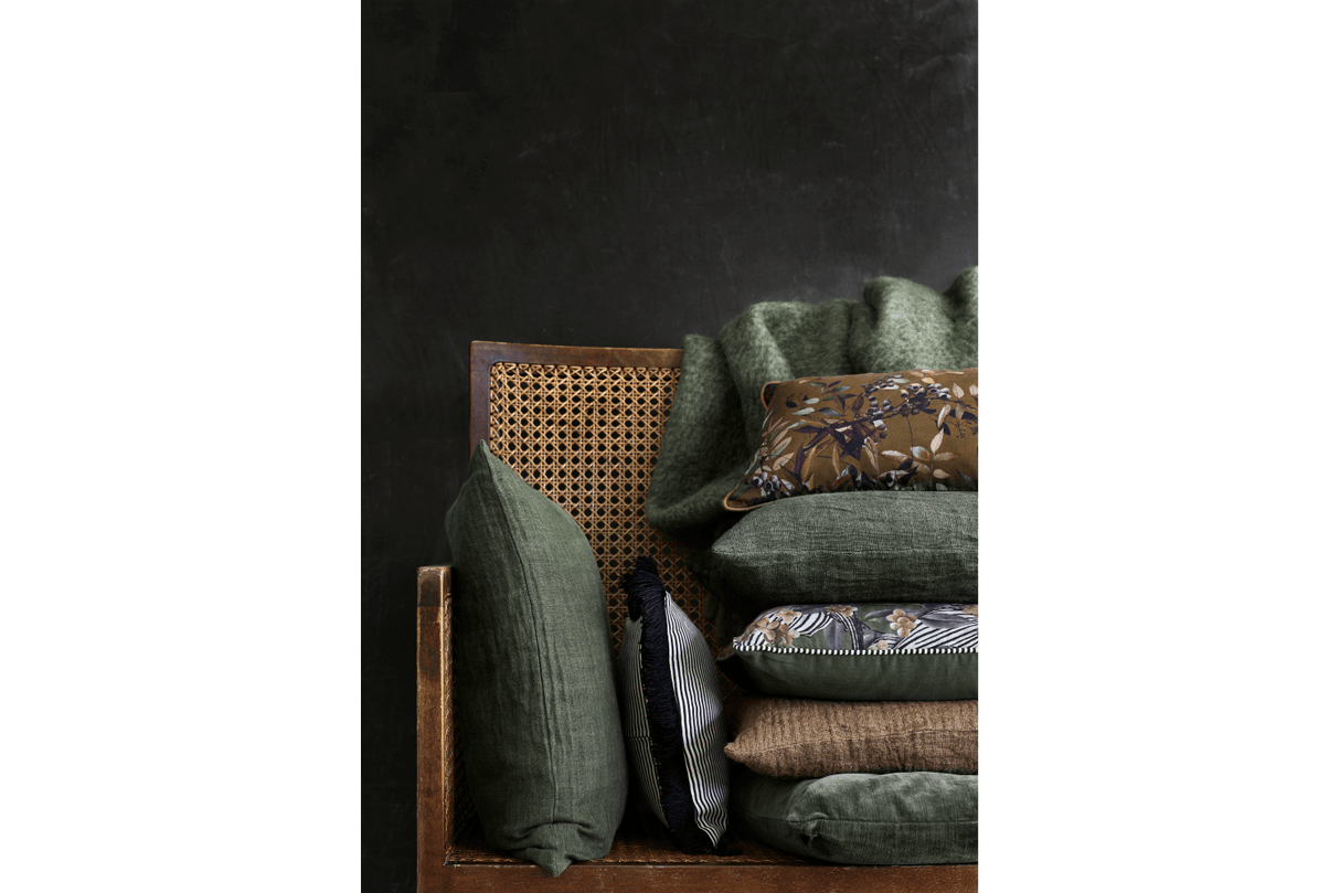 Mathea ullplad med vackert fiskbensmönster