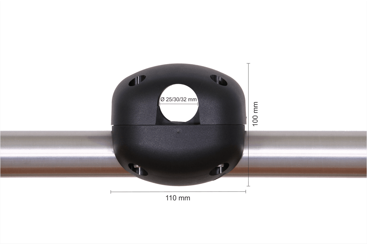 Parasolfäste Foxi för rund rör