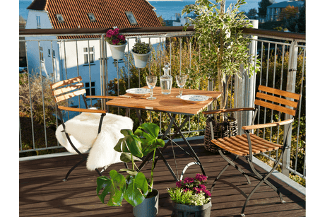 Josefine teak fällbord 70 x 70 cm